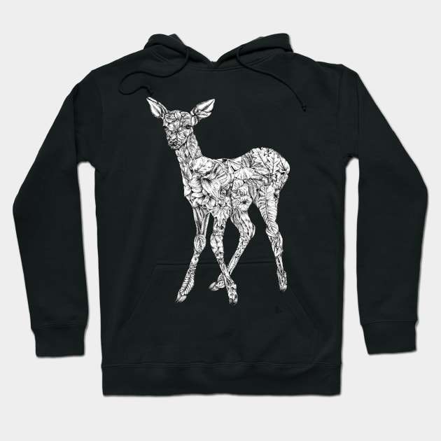 Leafy Deer Hoodie by UrsulaRodgers